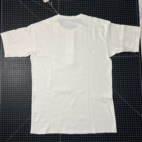 Real McCoy's UNION HENLEY UNDERSHIRT S/S White Size Large 42-44 - Picture 15 of 16